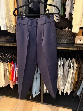 Tailored Navy Trousers - Women's Pants